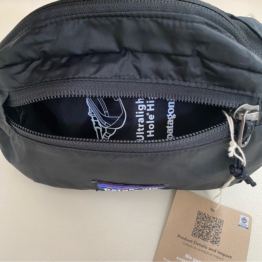 New with Tag Patagonia ultralite  hip pack fanny pack black 1 LB Authentic - Picture 6 of 8